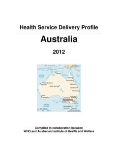 Health Service Delivery Profile Australia