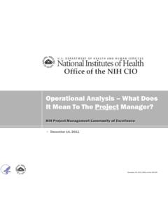 Operational Analysis – What Does It Mean To The Project ...