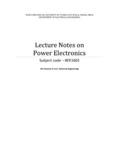 Lecture Notes on Power Electronics - Veer Surendra Sai ...