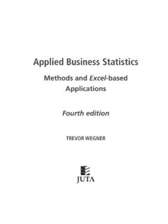 Applied Business Statistics