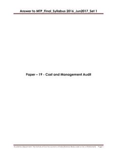 Paper 19 - Cost and Management Audit