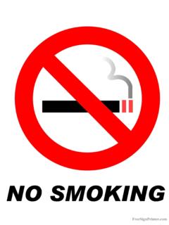 NO SMOKING - FreeSignPrinter.com