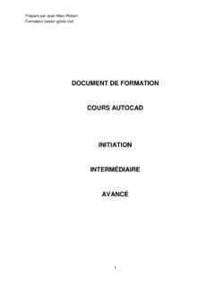 DOCUMENT DE FORMATION COURS AUTOCAD INITIATION ...