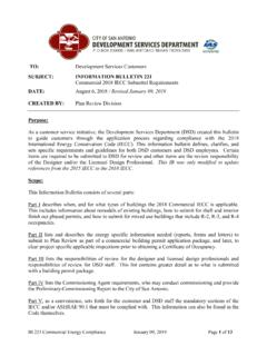 TO: SUBJECT: INFORMATION BULLETIN 221 Commercial 2018 …
