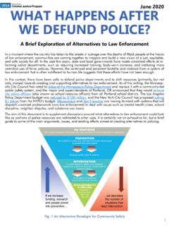 June 2020 WHAT HAPPENS AFTER WE DEFUND POLICE?