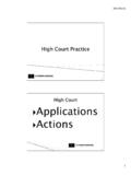 high court 2016 actions - Law Practice Assist
