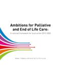 Ambitions for Palliative and End of Life Care