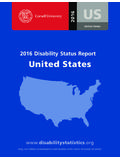 2016 Disability Status Report United States