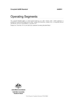 Operating Segments - Australian Accounting …