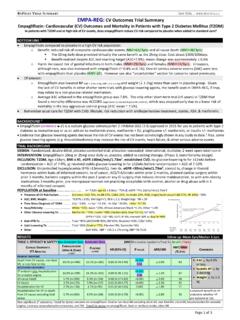 EMPA-REG Trial Summary - RxFiles
