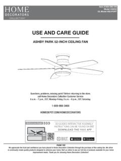 USE AND CARE GUIDE - images.thdstatic.com