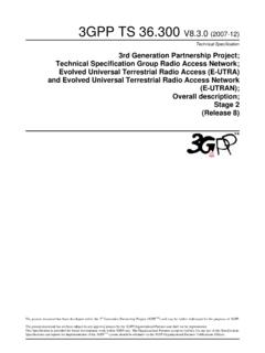3GPP TS 36.300 V8.3 - 株式会社QT