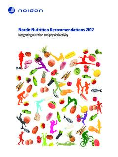 Nordic Nutrition Recommendations 2012 - Alt om kost