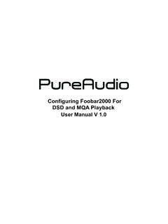 Configuring Foobar2000 For DSD and MQA Playback User ...