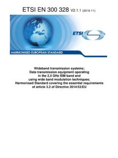 EN 300 328 - V2.1.1 - Wideband transmission …