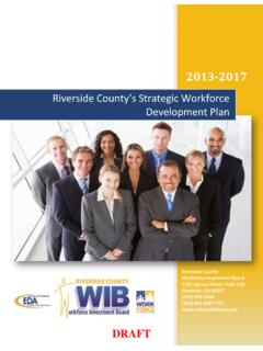 Riverside County’s Strategic Workforce Development Plan