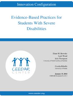 Evidence-Based Practices for Students With Severe Disabilities