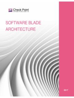 Check Point Software Blade Architecture