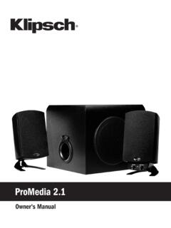 ProMedia 2 - Klipsch Audio Technologies