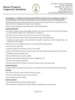 4. Rental Inspection Checklist