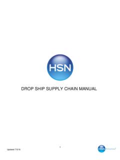 DROP SHIP SUPPLY CHAIN MANUAL - view.hsn.net