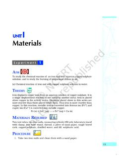 Materials - NCERT