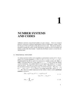 NUMBER SYSTEMS AND CODES - Freie Universit&#228;t