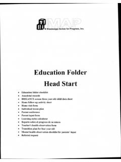 Education Folder Head Start - MAP - Home