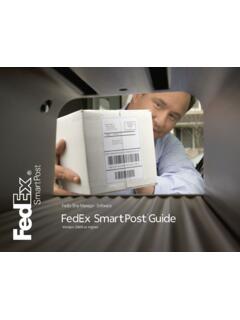 FedEx SmartPost Guide