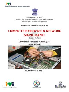 COMPUTER HARDWARE &amp; NETWORK MAINTENANCE