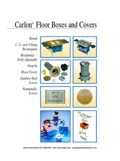 Carlon Floor Boxes and Covers - Carlon Sales