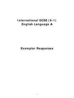 International GCSE (9-1) English Language A