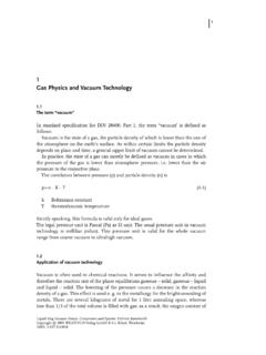 1 GasPhysicsandVacuumTechnology - Vacu&#252;mtechniek