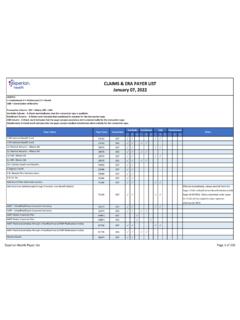 CLAIMS &amp; ERA PAYER LIST March 04, 2022 - Experian