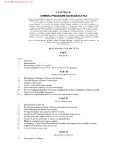 CRIMINAL PROCEDURE AND EVIDENCE ACT - jsc.org.zw