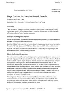 Magic Quadrant for Enterprise Network Firewalls - AmeriNet