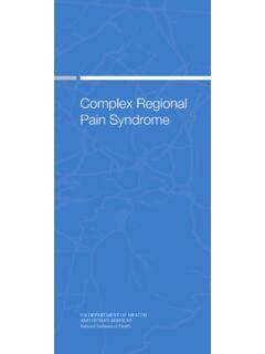 Complex Regional Pain Syndrome fact sheet