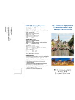 19th European Symposium ‘18 Preliminary …
