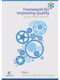 Framework for Improving Quality - Health Service Executive
