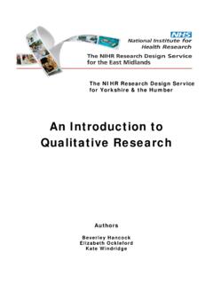 5 Introduction to qualitative research 2009