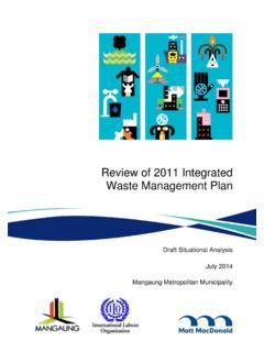 Review of 2011 Integrated Waste Management Plan