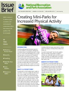 Pocket Parks - Parks and Recreation, Park and Rec