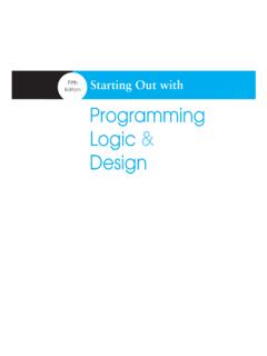 Fifth Starting Out with Edition Programming Logic &amp; Design