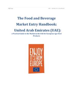 The Food and Beverage Market Entry Handbook: United Arab ...