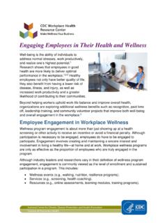 Engaging Employees in Their Health and Wellness