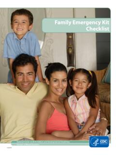 Family Emergency Kit Checklist