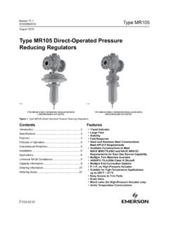 anuar 1 Type MR105 Direct-Operated Pressure Reducing ...