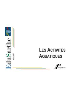 Les Activit&#233;s aquatiques