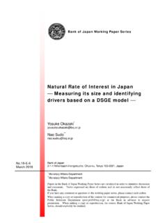 Natural Rate of Interest in Japan - boj.or.jp