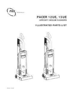 PACER 12UE, 15UE - Cleaning Equipment Parts.com